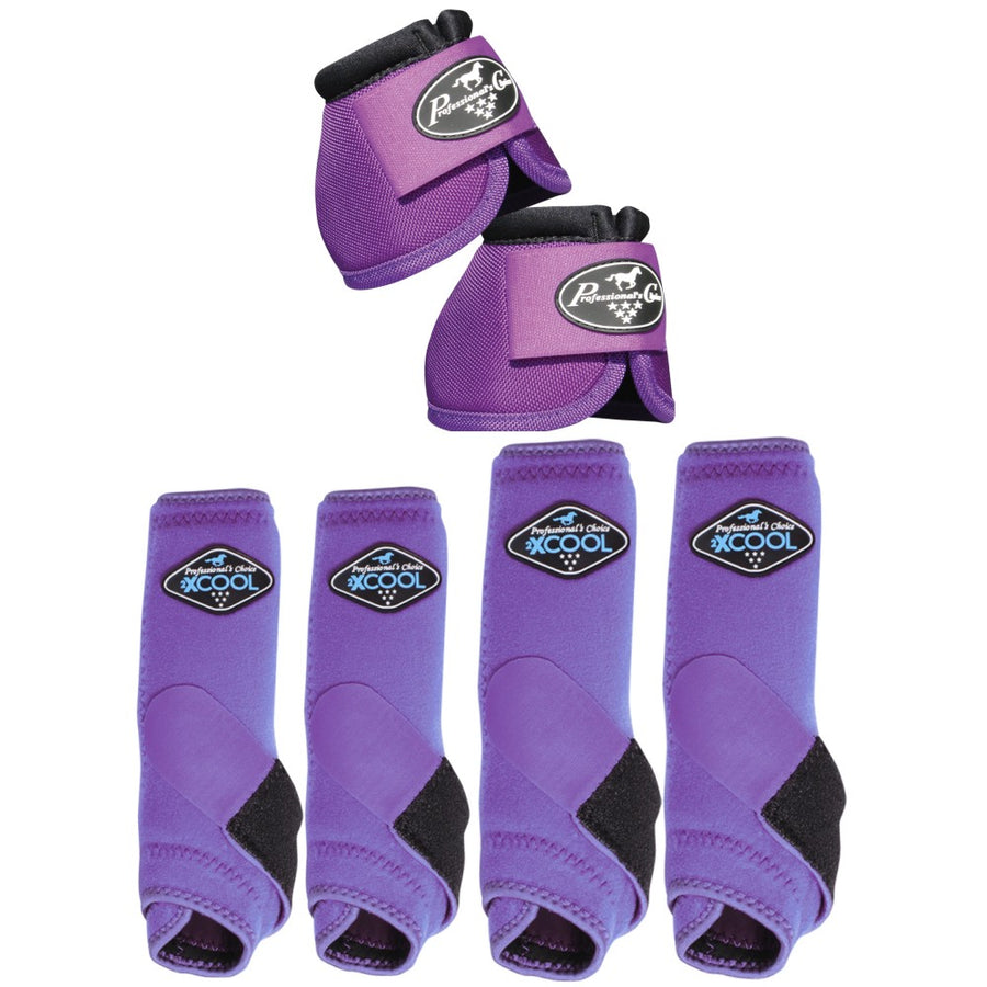 Small Professionals Choice H. 2XCOOL Ballistic Sport Bell Boots 6 Pack by Hilason – Cowboy and equestrian accessories