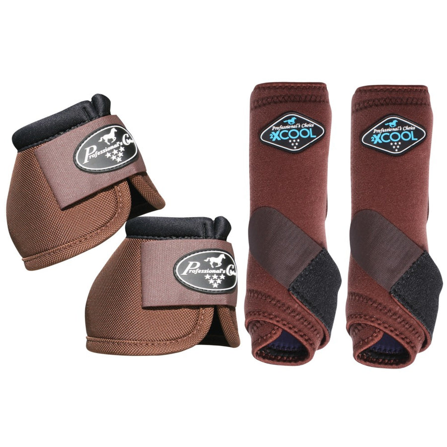 Sml Professionals Choice 2XCOOL Ballistic H. Front Bell Boots 4pk – by Hilason – Cowboy and equestrian accessories