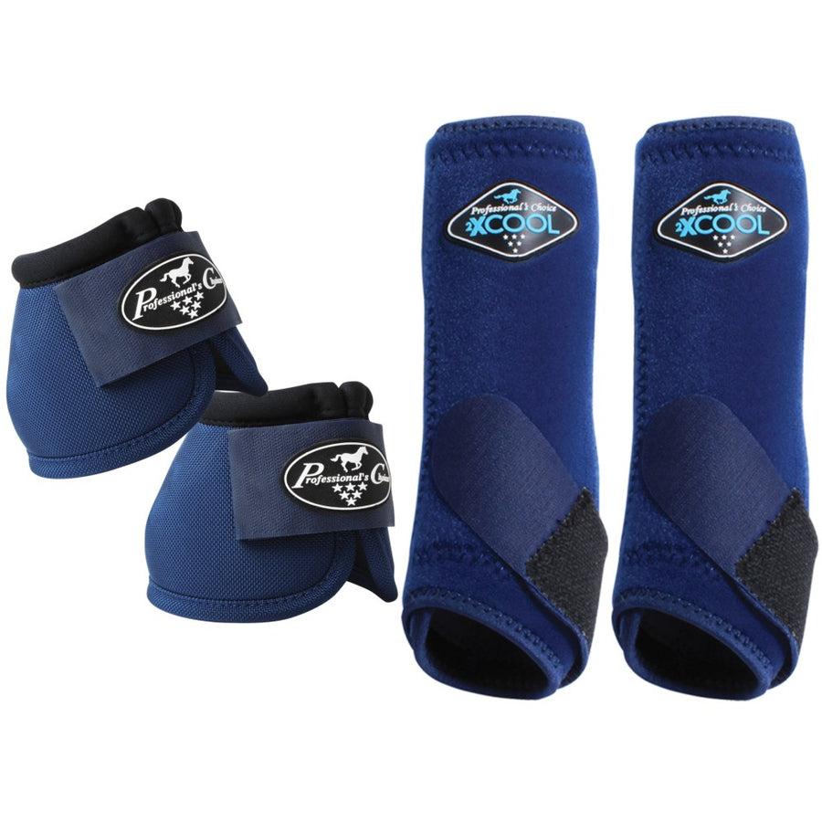 Professionals Choice 2XCOOL Ballistic H. Front Bell Boots 4pk – by Hilason – Cowboy and equestrian accessories