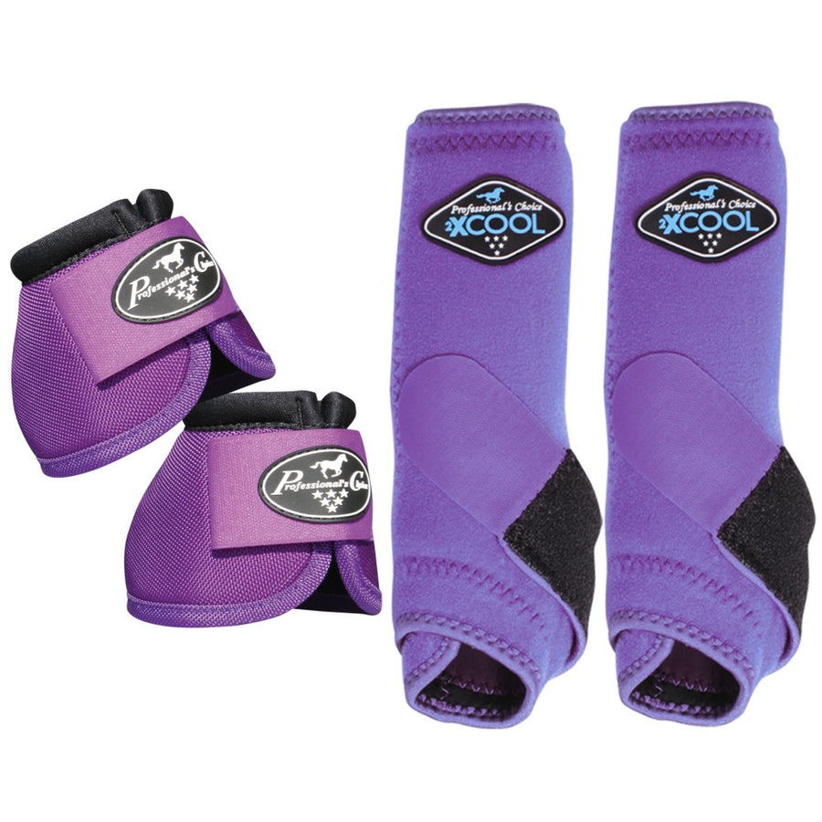 Sml Professionals Choice 2XCOOL Ballistic H. Front Bell Boots 4pk – by Hilason – Cowboy and equestrian accessories