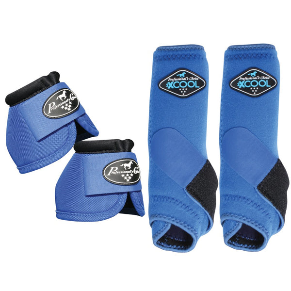 Professionals Choice 2XCOOL Ballistic H. Front Bell Boots 4pk – by Hilason – Cowboy and equestrian accessories