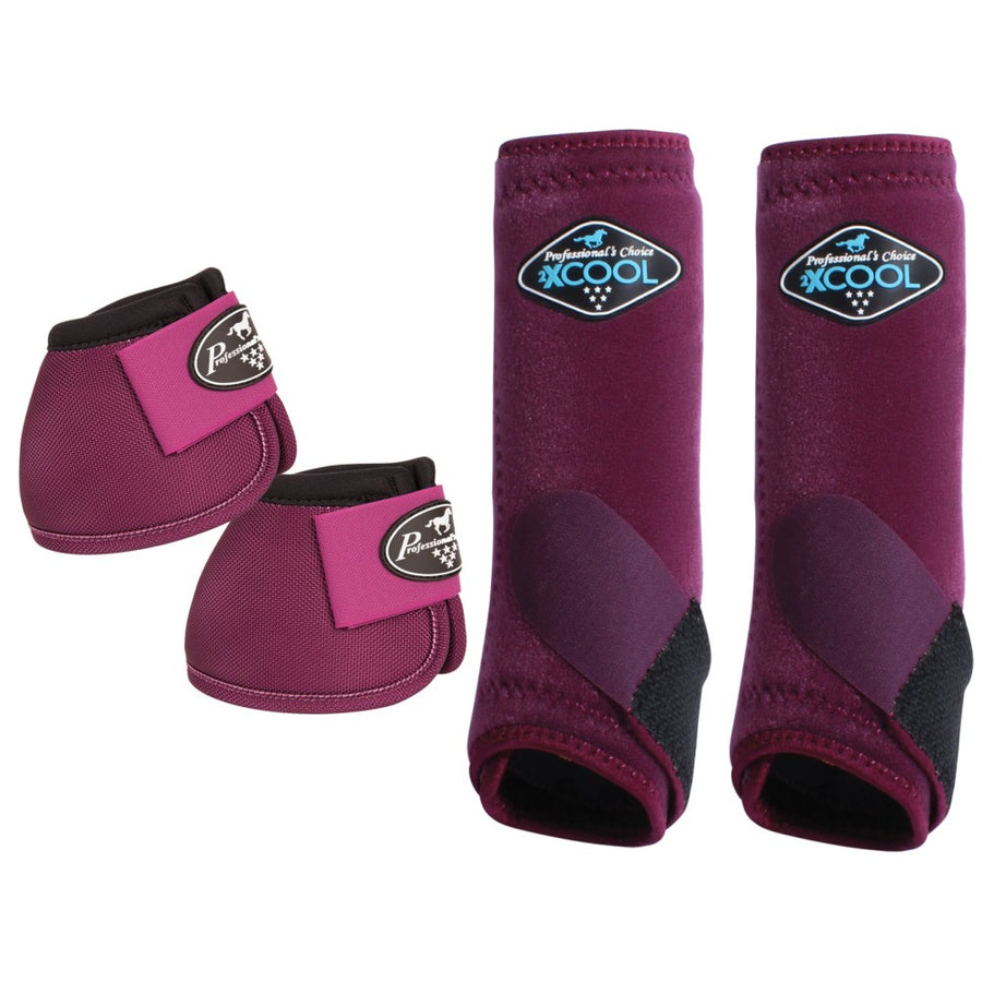 Professionals Choice 2XCOOL Ballistic H. Front Bell Boots 4pk – by Hilason – Cowboy and equestrian accessories