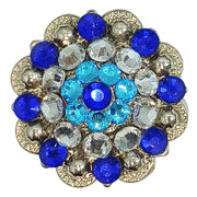 HILASON Pc Western Screw Back Concho Turquoise Berry Nickel Cowgirl | Bridle Conchos Belt Slotted