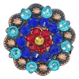 4 piece Western Screw Back Concho Turquoise Berry Copper Cowgirl Hilason - Uhorse