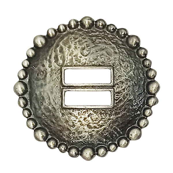 Western Screw Back Antique Finish Slotted Concho Cowgirl Hilason - Uhorse