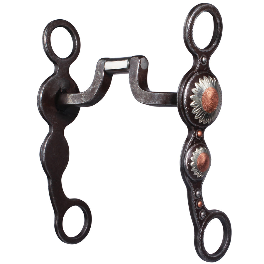 5 1/4 in Mouth Professionals Choice H. Bit Hinge Port Sunflower – by Hilason – Cowboy and equestrian accessories