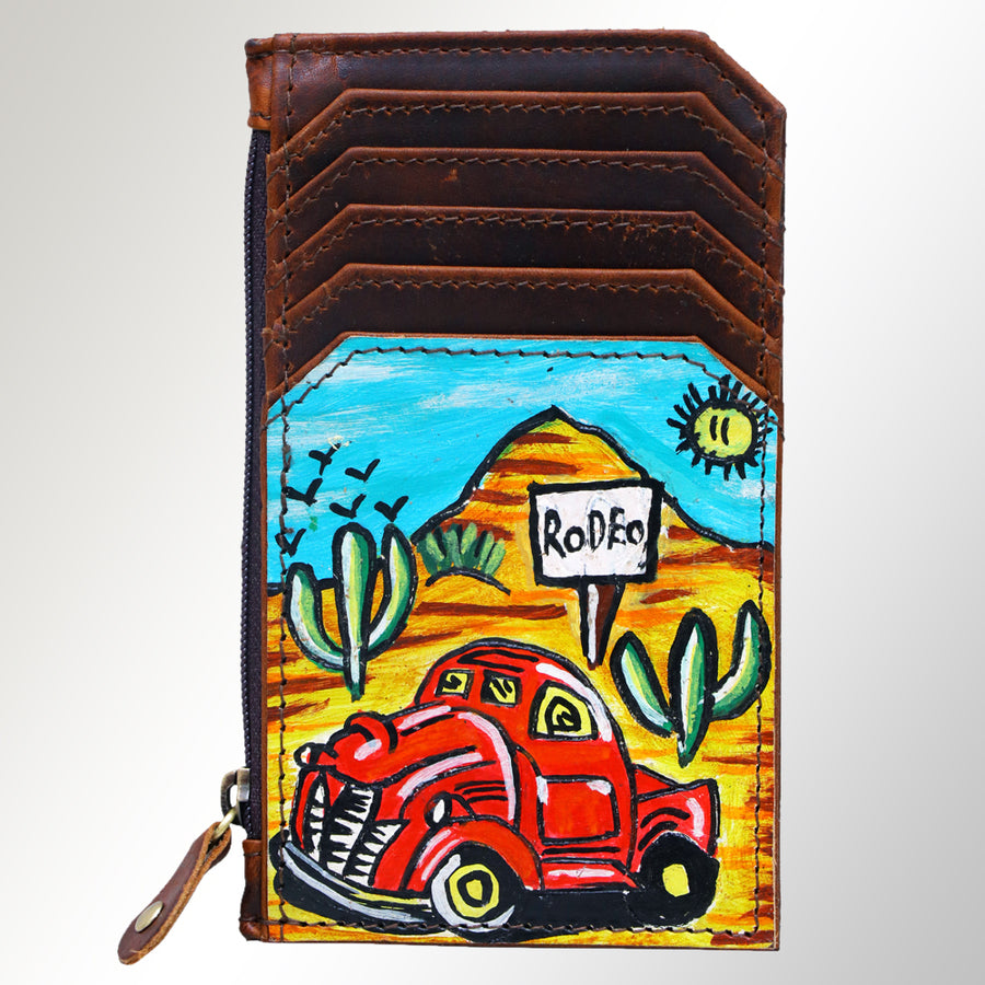 American Darling ADCCM101P3 Card-Holder Genuine Leather Women Bag W. by Hilason – Cowboy and equestrian accessories