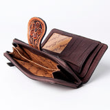 American Darling ADBGZ468 Wallet Hand Tooled Genuine Leather Women Bag Western Handbag Purse