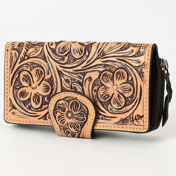 American Darling Wallet Hand Tooled Genuine Leather Women Bag Western Handbag Purse - Uhorse