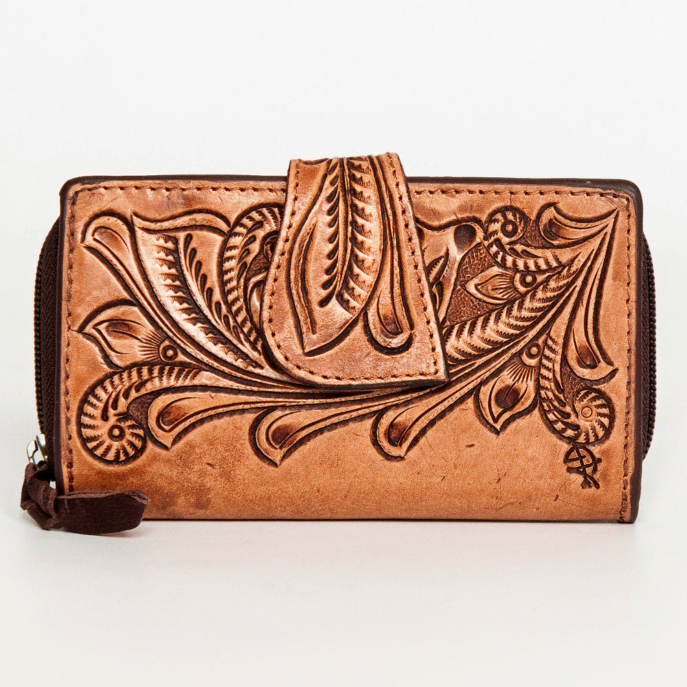 American Darling ADBGZ469 Wallet Hand Tooled Genuine Leather Women Bag Western Handbag Purse
