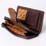 American Darling ADBGZ471 Wallet Hand Tooled Genuine Leather Women Bag Western Handbag Purse