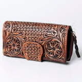 American Darling ADBGZ471 Wallet Hand Tooled Genuine Leather Women Bag Western Handbag Purse