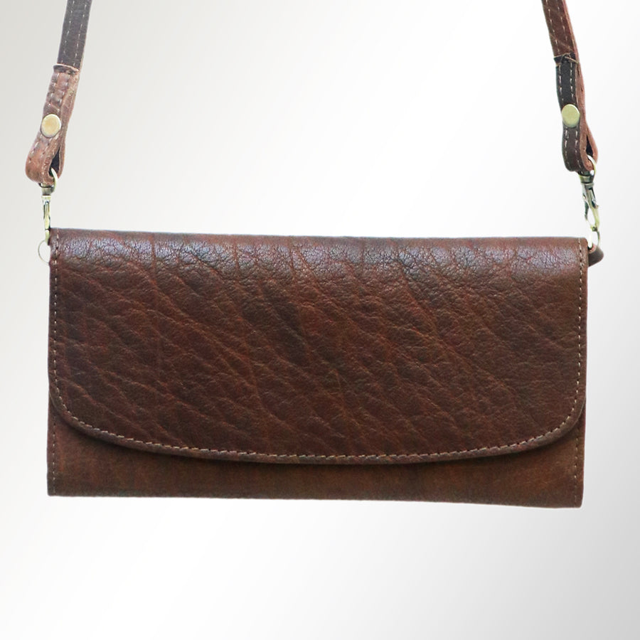 American Darling Small Cross body Bag, Genuine Vegetable Tanned Full Grain Leather, Western Organiser Purse, 4in X 8in X 1in