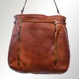 Never Mind Nmbgm126 Bucket Vintage Handmade Genuine Cowhide Leather Women Bag Western Handbag Purse