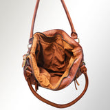 Never Mind Nmbgm117A Tote Vintage Handmade Genuine Cowhide Leather Women Bag Western Handbag Purse