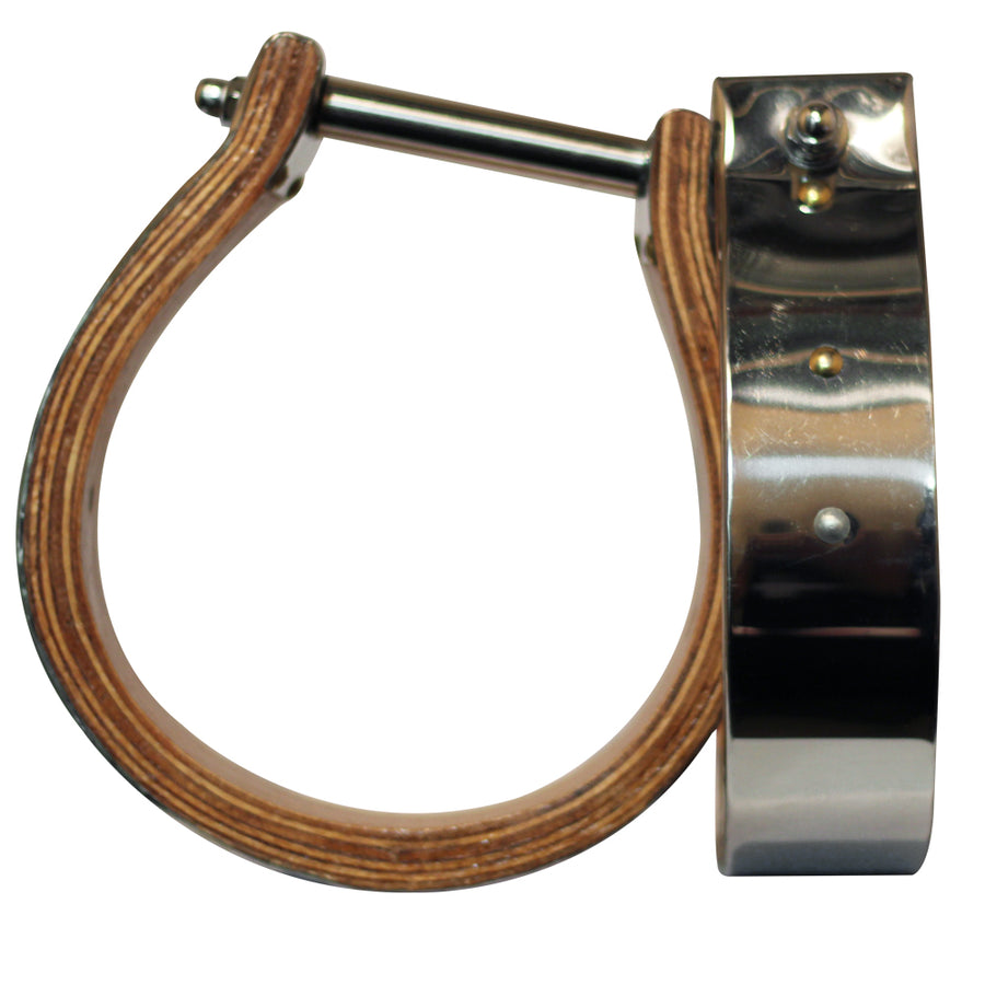 BAR H EQUINE Western Horse Riding Safety Stirrups with Wooden Tread - Uhorse