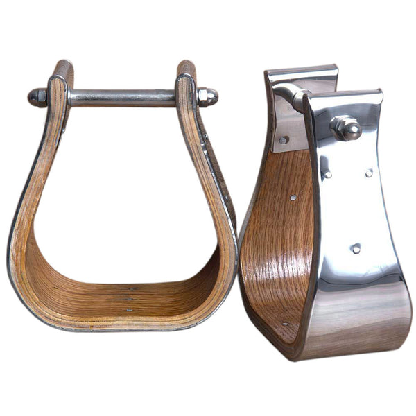 W. Stirrups|Nickel Bounded Stirrups|Wooden Stirrups by Hilason – Cowboy and equestrian accessories
