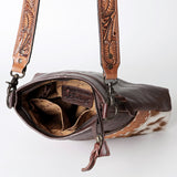 American Darling Cross Body Hand Tooled Hair On Genuine Leather women bag western handbag purse