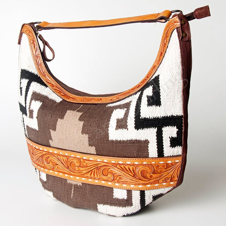 American Darling Hobo Hand Tooled Saddle Blanket Genuine Leather Western Women Bag | Handbag Purse Bags for Cute - Uhorse