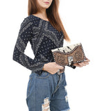 American Darling Wallet Hand Tooled Hair On Genuine Leather Western Women Bag | Handbag Purse Wristlet Travel Clutch