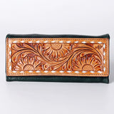 American Darling Wallet Hand Tooled Genuine Leather Western Women Bag | Handbag Purse Wristlet Travel Clutch