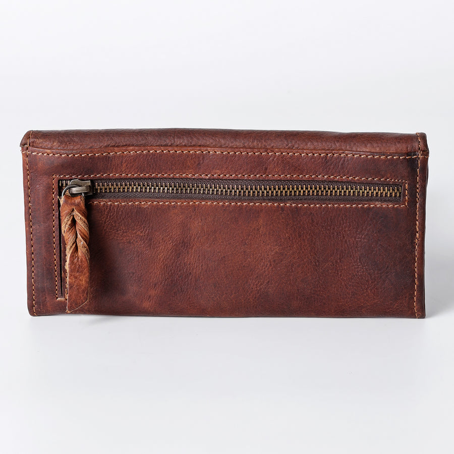 American Darling Wallet Hand Tooled Genuine Leather Western Women Bag | Handbag Purse Wristlet Travel Clutch