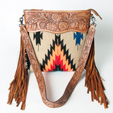 American Darling ADBGZ422A Signature Crossbody Hand Tooled Saddle Blanket Genuine Leather women bag western handbag purse