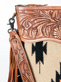 American Darling Signature Crossbody Hand Tooled Saddle Blanket Genuine Leather Women Bag Western Handbag Purse