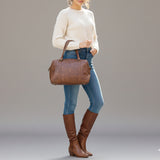 American Darling Briefcase Genuine Leather Women Bag Western Handbag Purse