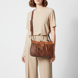 American Darling Cross Body Hand Tooled Genuine Leather women bag