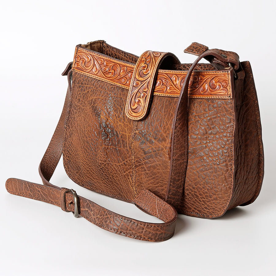 American Darling Cross Body Hand Tooled Genuine Leather women bag western handbag purse - Uhorse
