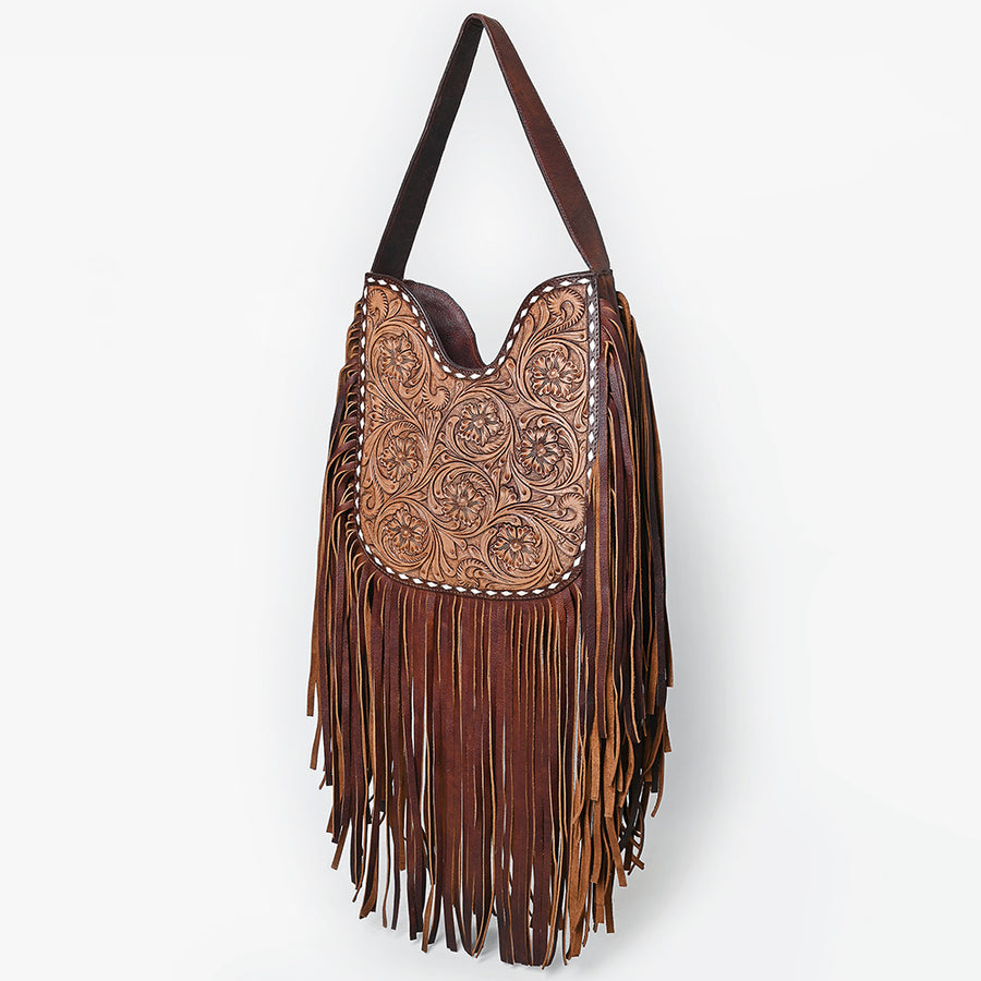 American Darling Hobo Hand Tooled Genuine Leather Women Bag Western Handbag Purse - Uhorse