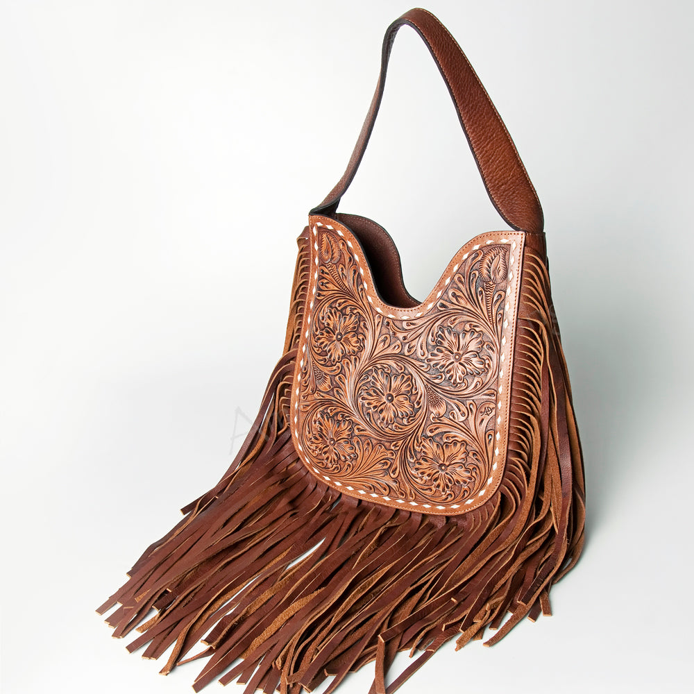 American Darling ADBGZ473 Hobo Hand Tooled Genuine Leather Women Bag Western Handbag Purse