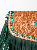 American Darling Crossbody Hand Tooled Genuine Leather Women Bag Western Handbag Purse