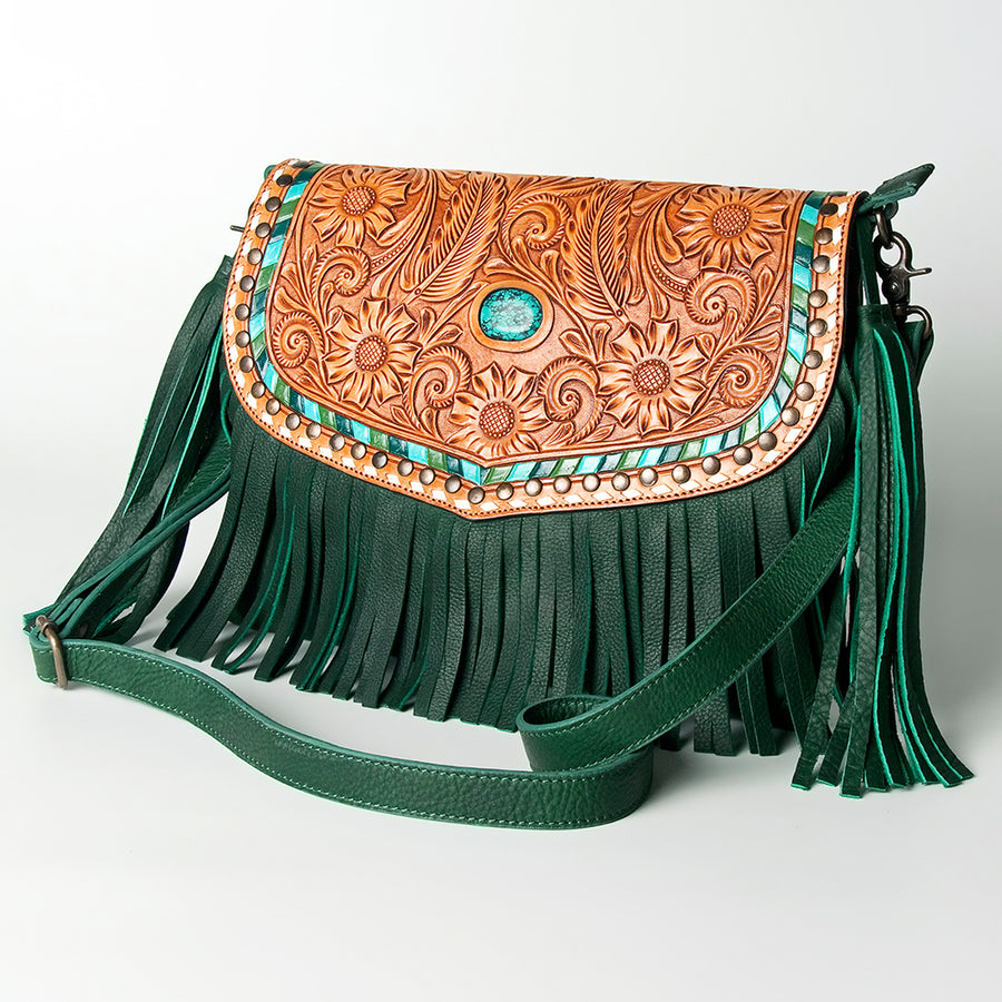 American Darling Crossbody Hand Tooled Genuine Leather Women Bag Western Handbag Purse - Uhorse