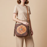 American Darling Crossbody Hand Tooled Genuine Leather Women Bag Western Handbag Purse