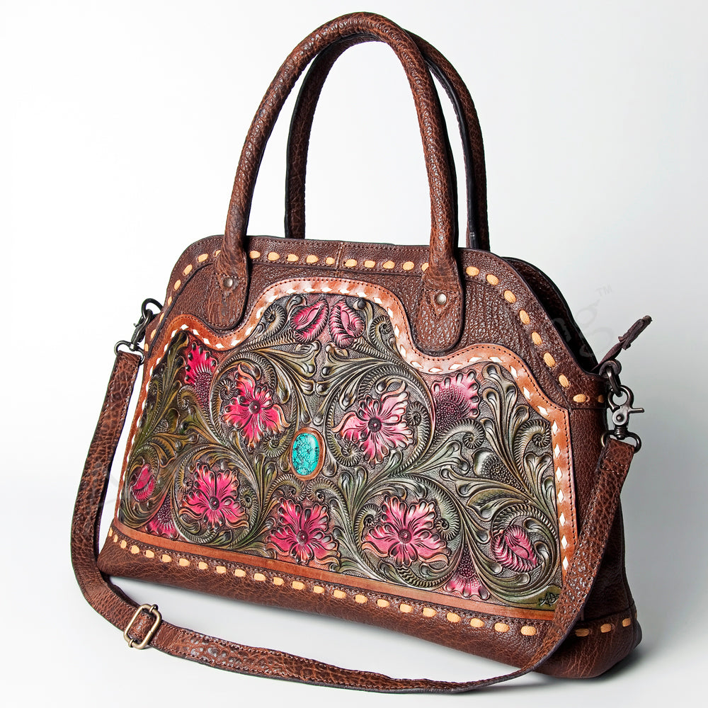 American Darling ADBGZ501A Tote Genuine Leather Women Bag Western Handbag  Purse – Hilason Saddles and Tack