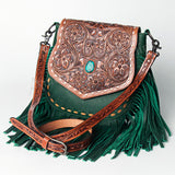 American Darling Messenger Hand Tooled Genuine Leather women bag western handbag purse