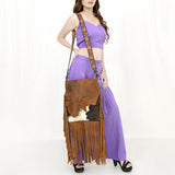 American Darling Cross Body Hair-On Genuine Leather Western Women Bag | Pink Handbag Purse Crossbody for Cute