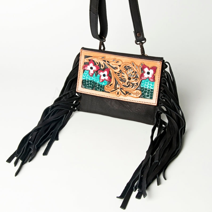 American Darling Wallet Hand Tooled Genuine Leather Western Women Bag | Handbag Purse Wristlet Travel Clutch - Uhorse