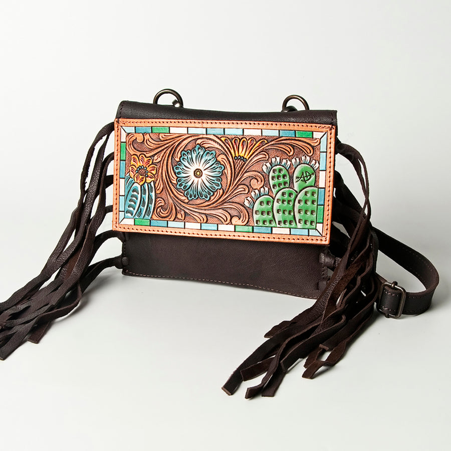 American Darling Small Crossbody Hand Tooled Genuine Leather Western Women Bag Handbag Purse | for Cute - Uhorse