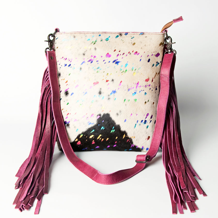 American Darling Cross Body Hair-On Genuine Leather Western Women Bag | Pink Handbag Purse Crossbody for Cute