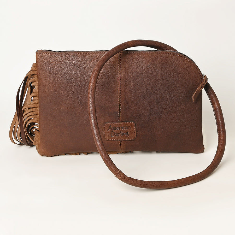 American Darling Wristlet Hand Tooled Hair On Genuine Leather Western Women Bag | Handbag Purse Travel Clutch