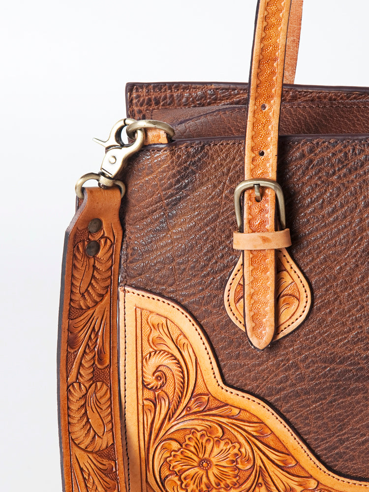 American Darling Tote Hand Tooled Genuine Leather women bag western handbag purse