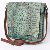 American Darling ADBG764 Crossbody Crocodile Embossed Genuine Leather Women Bag Western Handbag Purse