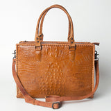 American Darling Briefcase Hand Tooled Genuine Leather Women Bag Western Handbag Purse