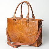 American Darling Briefcase Hand Tooled Genuine Leather Women Bag Western Handbag Purse