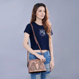 American Darling Hand Tooled Genuine Leather Women Bag Western Handbag Purse