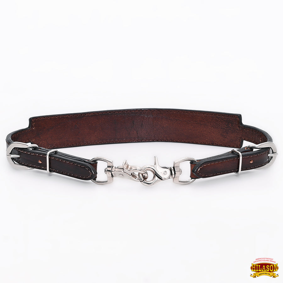 Hilason Horse Adjusts 24" - 27" Size Leather Breast Collar Wither Strap