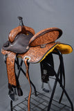 15 In Hilason Western Horse Ranch Cutter American Leather Saddle Brown